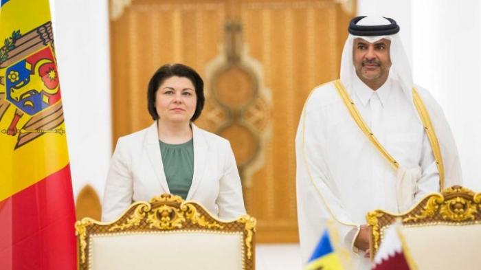 Prim-ministra Natalia Gavrilița a participat la inaugurarea Sculpturii Prieteniei dintre Republica Moldova și Statul Qatar