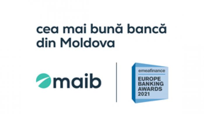 MAIB – „CEA MAI BUNĂ BANCĂ DIN MOLDOVA” POTRIVIT EMEA FINANCE