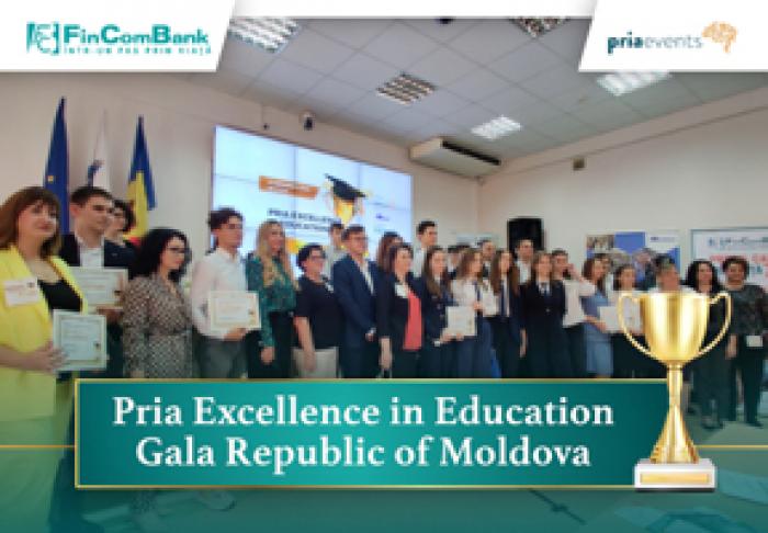 FINCOMBANK CELEBREAZĂ EDUCAŢIA, PARTICIPÂND LA GALĂ DE EXCELENŢĂ ÎN EDUCAŢIA DIN REPUBLICA MOLDOVA