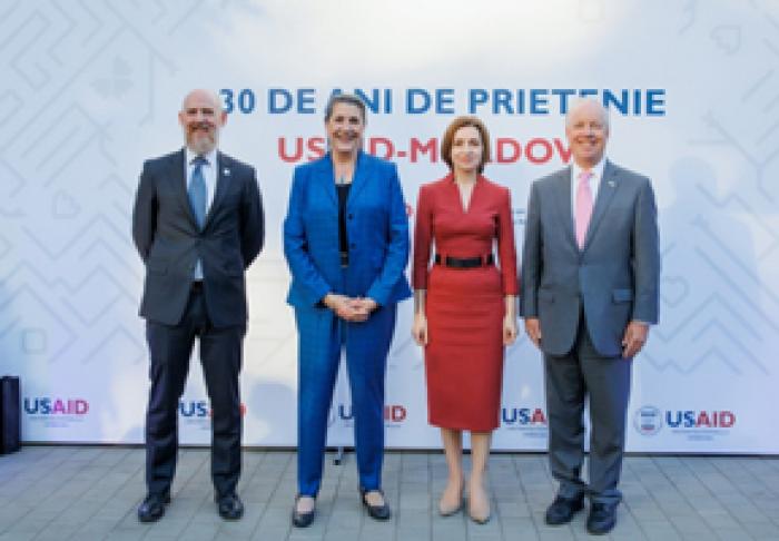 TIMP DE 30 DE ANI, USAID A ACORDAT MOLDOVEI PESTE 645 DE MILIOANE DE DOLARI PRIN IMPLEMENTAREA ÎN REPUBLICĂ A 130 DE PROIECTE STRATEGICE