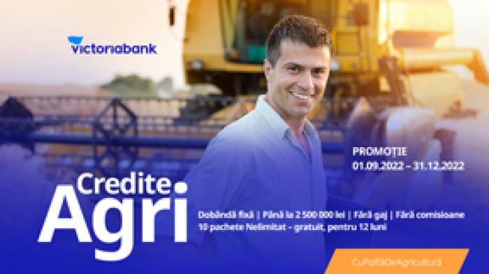 VICTORIABANK VINE CU O OFERTĂ DE SUSȚINERE PENTRU AGRICULTORI – CREDITE CU RATĂ FIXĂ, PÂNĂ LA 2,5 MILIOANE DE LEI!