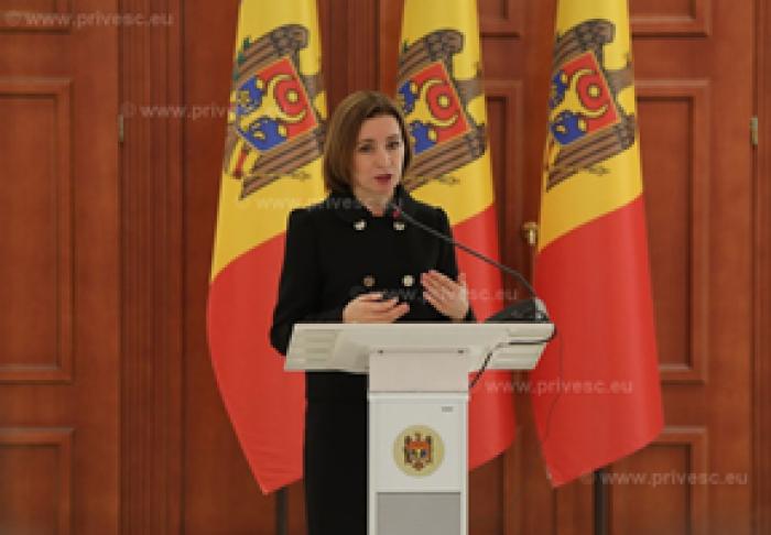 PREŞEDINTELE MAIA SANDU A DECLARAT CĂ „AUTORITĂŢI VOR FACE TOT CE LE STĂ ÎN PUTERI PENTRU A ASIGURA SECURITATEA ŢĂRII”