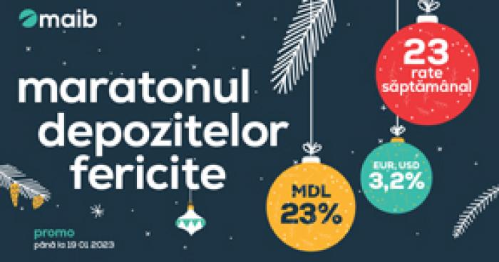 MAIB DĂ START PROMOȚIEI ”MARATONUL DEPOZITELOR FERICITE‘‘