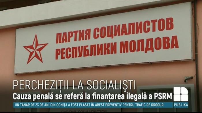 Percheziţii la sediul PSRM. Socialiştii cred că e o acţiune regizată pentru a nu se întâlni cu Robert Metsola (VIDEO)