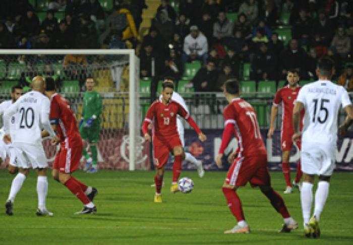 SELECŢIONATA MOLDOVEI DE FOTBAL A PIERDUT ÎN FAŢA ECHIPEI AZERBAIDJANULUI CU 1:2