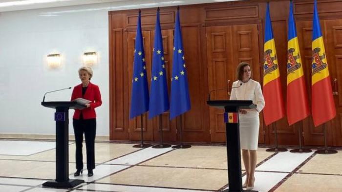 Ursula von der Leyen, într-o vizită la Chișinău. UE acordă Republicii Moldova 250 de milioane de euro