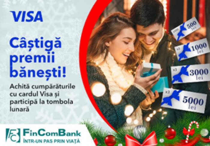 ​#INSPIRAȚIDESĂRBĂTORI | ACHITĂ CU CARDUL VISA DE LA FINCOMBANK ŞI BUCURĂ-TE DE PREMII BĂNEŞTI