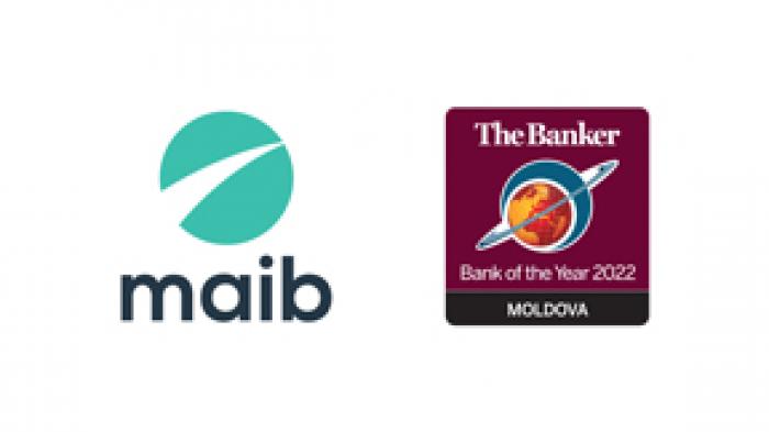 MAIB A FOST DESEMNATĂ ”BANCA ANULUI 2022” DE PRESTIGIOASA PUBLICAȚIE THE BANKER