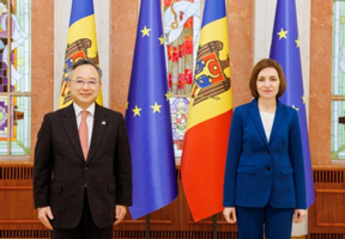 NOUL AMBASADOR JAPONEZ ÎN MOLDOVA ŞI-A PREZENTAT SCRISORILE DE ACREDITARE PREȘEDINTELUII MAIA SANDU