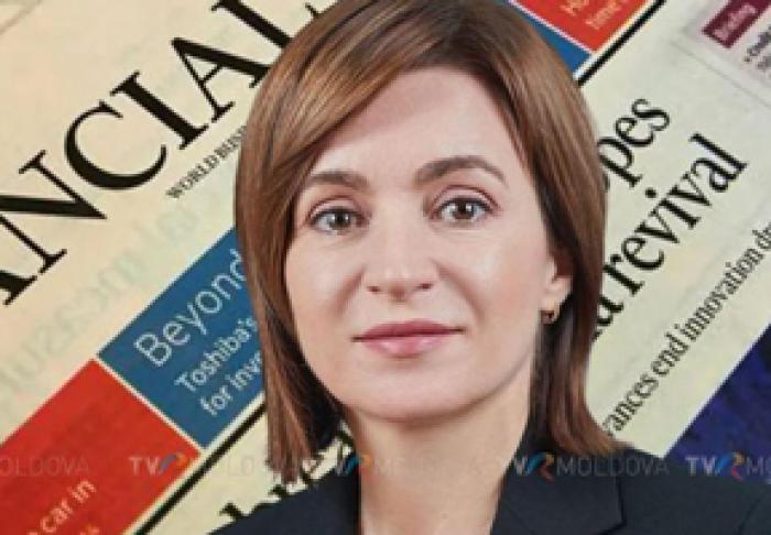 PREȘEDINTELE MAIA SANDU, NOMINALIZATĂ LA PREMIUL „FEMEIA ANULUI – 2022”, CONFORM VERSIUNII FINANCIAL TIMES