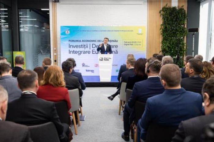 Premierul Dorin Recean, la Forumul economic de la Chișinău – Investiții, Dezvoltare, Integrare Europeană: „Guvernul meu propune 9 motive pentru care investitorii străini ar trebui să aleagă Republica Moldova”