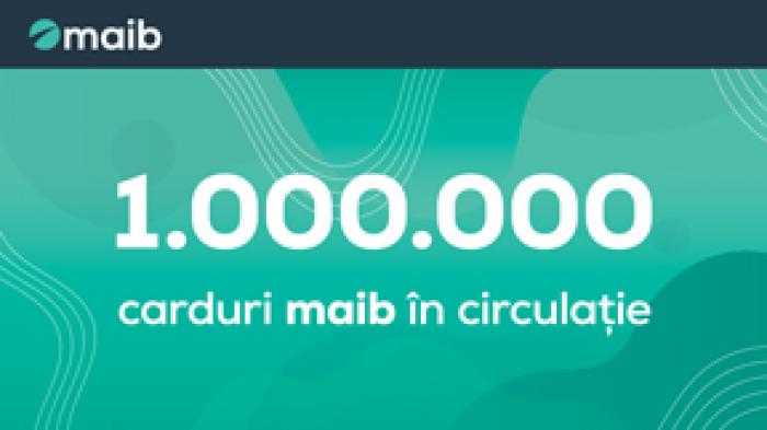 ​(VIDEO) MAIB - PESTE 1.000.000 DE CARDURI ÎN CIRCULAȚIE. MULȚUMIM CLIENȚILOR MAIB PENTRU ALEGERE