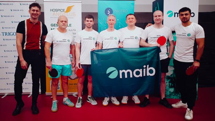 MAIB A PARTICIPAT LA CUPA DE TENIS DE MASĂ, ORGANIZAT DE HOSPICE ANGELUS MOLDOVA