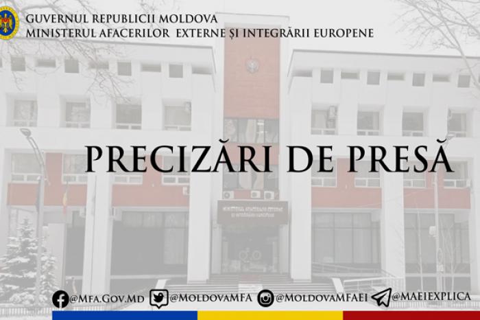 MINISTERUL DE EXTERNE AL MOLDOVEI NU DEŢINE INFORMAȚII DESPRE CETĂȚENI MOLDOVENI AFECTAȚI DE ACCIDENTUL FEROVIAR DIN GRECIA