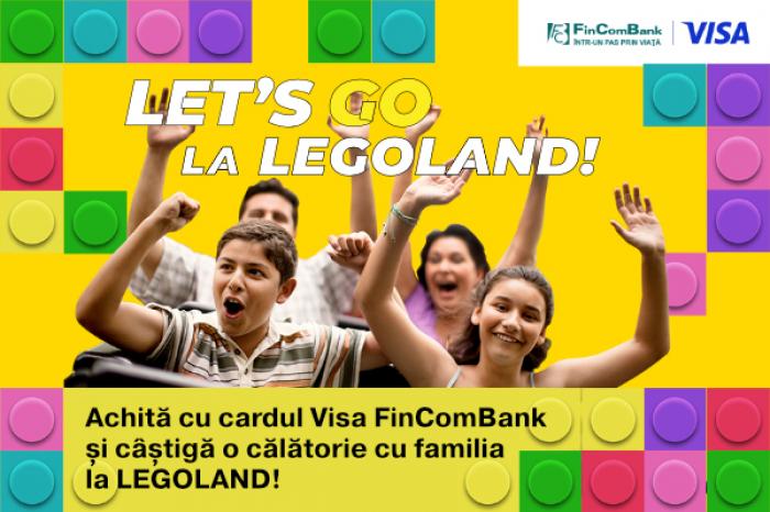 CU FINCOMBANK ȘI VISA ACHITĂ CUMPĂRĂTURILE ȘI CÂȘTIGĂ O CĂLĂTORIE ÎMPREUNĂ CU FAMILIA ÎN PARCUL DE DISTRACȚII LEGOLAND® DIN DANEMARCA!