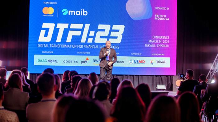 MAIB A ÎMPĂRTĂȘIT DIN EXPERIENȚA DE DIGITALIZARE ÎN BANKING LA CONFERINȚA DIGITAL TRANSFORMATION FOR FINANCIAL INSTITUTIONS 2023