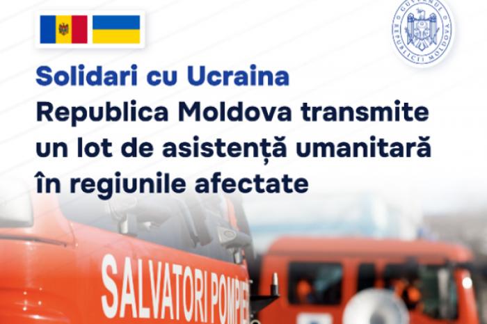 MOLDOVA A TRIMIS AJUTOR UMANITAR PENTRU ÎNLĂTURAREA CONSECINȚELOR INUNDAȚIILOR PROVOCATE DE DISTRUGEREA CENTRALEI HIDROELECTRICE DIN UCRAINA