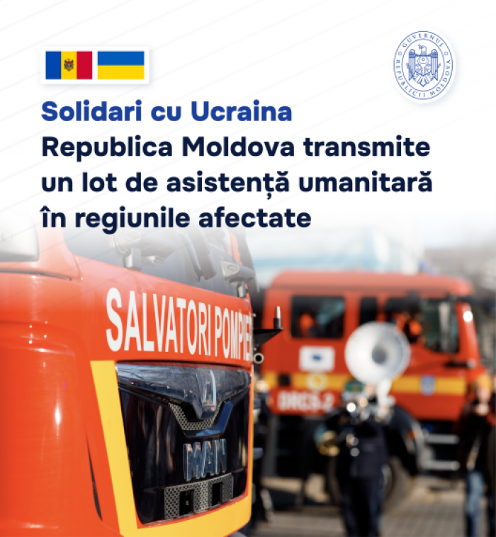 Republica Moldova va transmite un lot de asistență umanitară în Ucraina, grav afectată de inundații