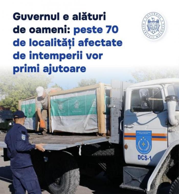 Guvernul e alături de oameni: 74 de localități afectate de intemperii vor primi ajutor