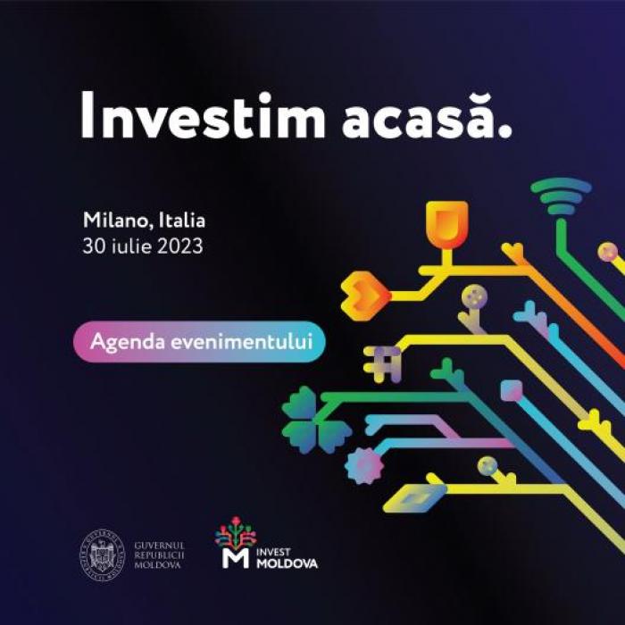 Oportunitățile investiționale din Republica Moldova vor fi prezentate diasporei moldovene de la Milano