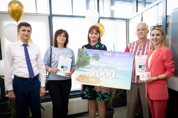 COMERȚBANK A PREMIAT CÂȘTIGĂTORII CAMPANIEI PROMOȚIONALE "COMERȚBANK ȘI VISA TE PREMIAZĂ - O VACANȚĂ ÎN MALDIVE!"