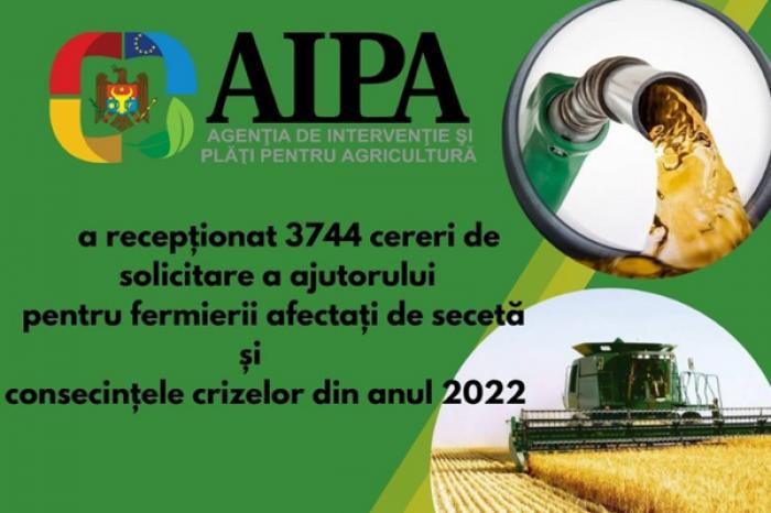 ​AIPA A PRIMIT 3,7 MII DE CERERI DE ASISTENȚĂ DE LA FERMIERII AFECTAȚI DE SECETĂ ȘI CRIZE ÎN 2022