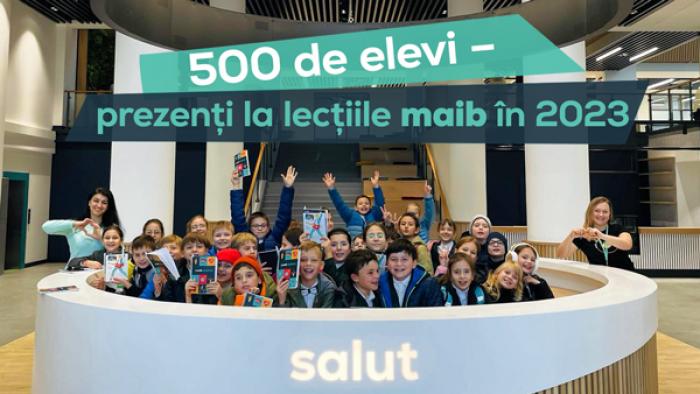 DOAR ÎN 2023 PESTE 500 DE ELEVI AU PARTICIPAT LA LECȚIILE DE EDUCAȚIE FINANCIARĂ, ORGANIZATE DE MAIB