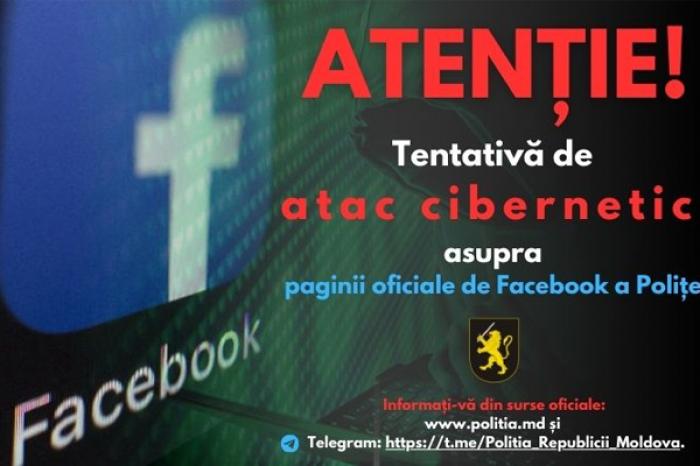 HACKERII AU ATACAT PAGINA POLIȚIEI MOLDOVEI DE PE FACEBOOK