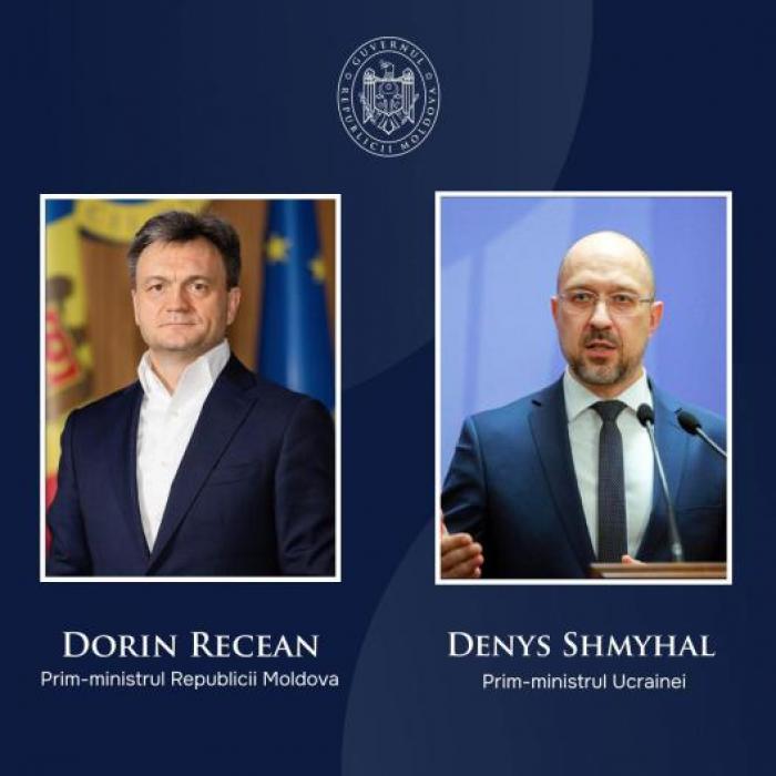 Prim-ministrul Dorin Recean a avut o discuție cu omologul său ucrainean, Denys Shmyhal