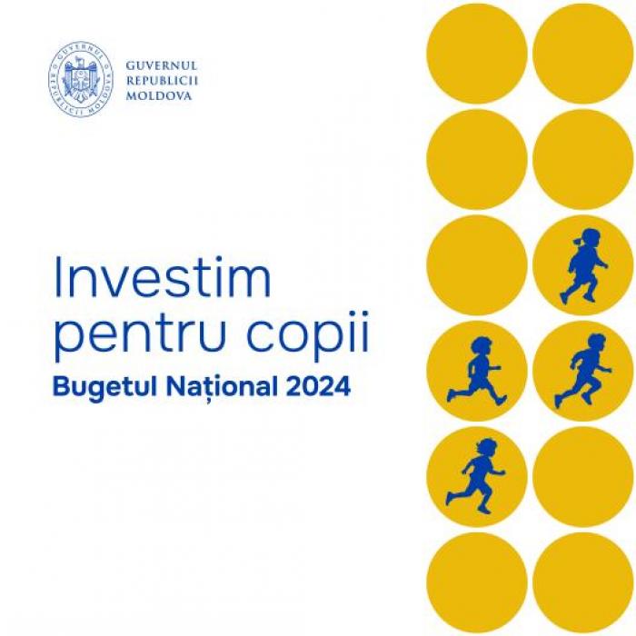 Bugetul de stat pentru anul 2024 „Investim pentru copii”, aprobat de Executiv. Prim-ministrul Dorin Recean: „Vom aloca mai mult pentru generația care va construi Moldova de mâine”