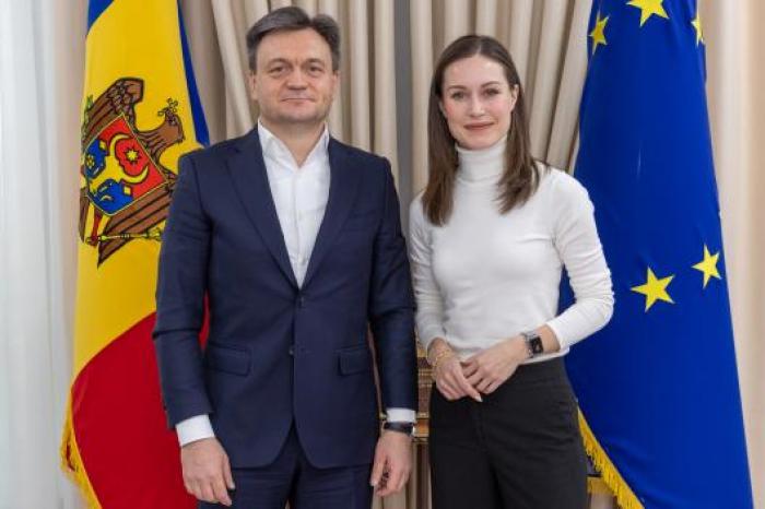 Prim-ministrul Dorin Recean s-a întâlnit cu Sanna Marin, consilieră strategică la Institutul Tony Blair pentru Schimbare Globală