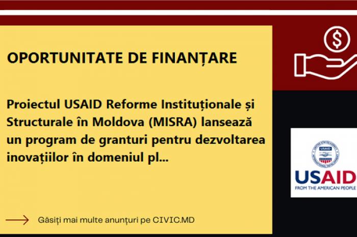 PROIECTUL MISRA LANSEAZĂ UN PROGRAM DE GRANTURI PENTRU ELABORAREA SERVICIILOR INOVATIVE PENTRU AFACERI