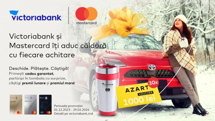 ​VICTORIABANK ȘI MASTERCARD ÎȚI ADUC CĂLDURĂ CU FIECARE TRANZACȚIE ÎN NOUA PROMOȚIE DE IARNĂ