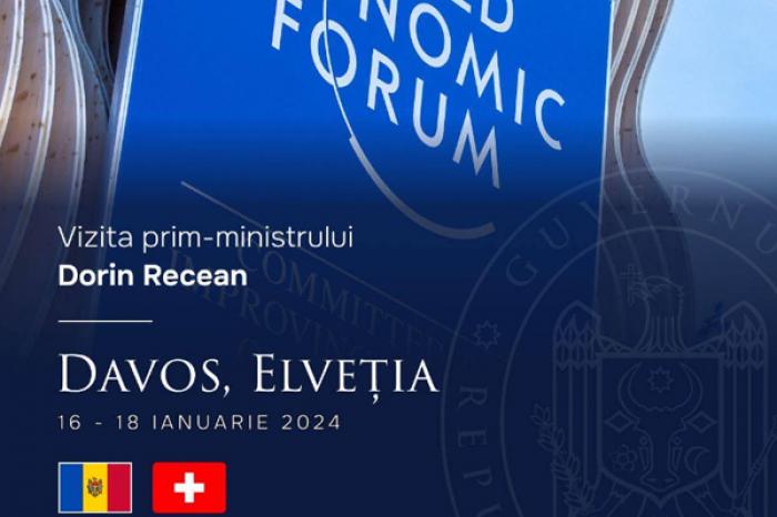 PRIM-MINISTRUL DORIN RECEAN CONDUCE DELEGAŢIA MOLDOVEI LA FORUMUL ECONOMIC MONDIAL DE LA DAVOS