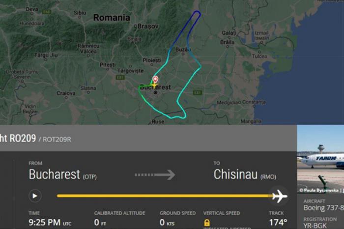AVIONUL DE PE RUTA BUCUREȘTI – CHIȘINĂU S-A ÎNTOARS ÎN AEROPORTUL DE PLECARE DUPĂ CE A FOST LOVIT DE FULGER