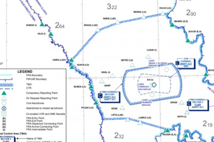 В СВЯЗИ С ВИЗИТОМ ГОССЕКРЕТАРЯ США В МОЛДОВУ, НАД СТРАНОЙ ОГРАНИЧИЛИ ИСПОЛЬЗОВАНИЕ ВОЗДУШНОГО ПРОСТРАНСТВА