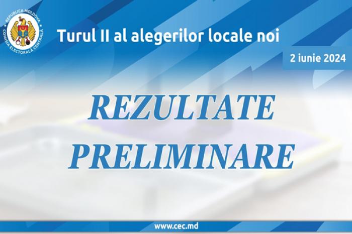 COMISIA ELECTORALĂ CENTRALĂ ANUNȚĂ REZULTATELE ALEGERILOR DESFĂȘURATE DUMINICĂ ÎN DOUĂ LOCALITĂȚI