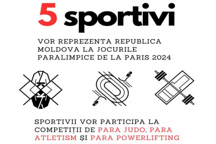 CINCI SPORTIVI AU FOST INCLUȘI ÎN ECHIPA PARALIMPICĂ A MOLDOVEI