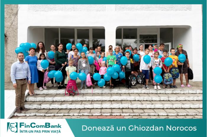 FinComBank demarează campania „Donează un Ghiozdan Norocos”, pentru al șaselea an consecutiv