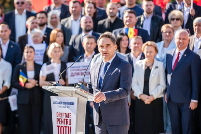 PARTIDUL SOCIALIȘTILOR A LANSAT CAMPANIA ELECTORALĂ A LUI ALEXANDRU STOIANOGLO SUB SLOGANUL „DREPTATE PENTRU TOȚI”