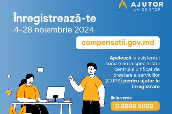 DE LUNI, CETĂȚENII MOLDOVENI SE POT ÎNREGISTRA PENTRU A PRIMI COMPENSAȚII PENTRU CHELTUIELILE CU ENERGIA TERMICĂ ȘI ELECTRICĂ