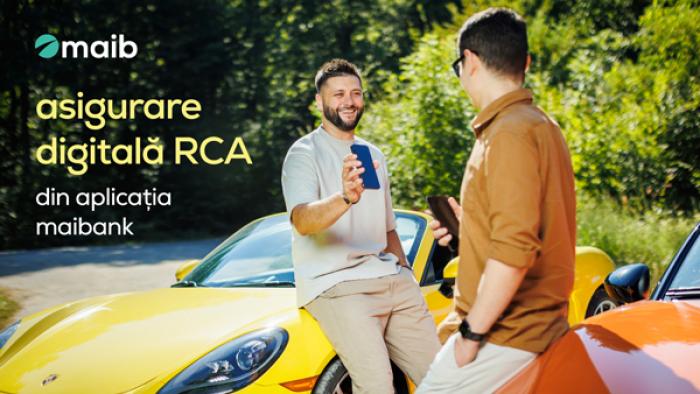 ​Maib lansează asigurarea digitală RCA – disponibilă acum direct în aplicația maibank