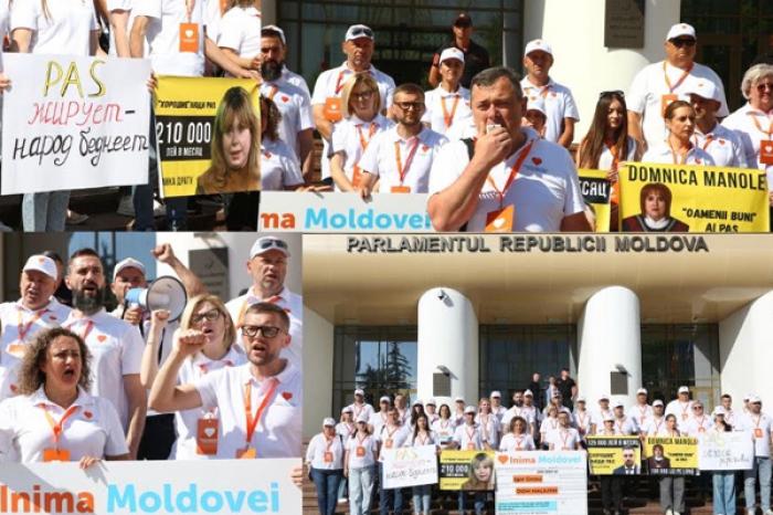 «Депутат PAS, поделись с народом!»: Протест INIMA MOLDOVEI против политики социального неравенства правящего режима