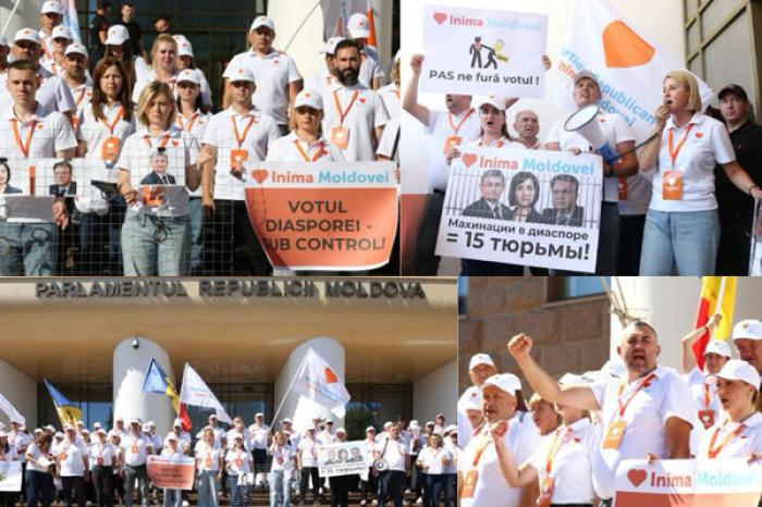 15 ani de închisoare pentru furtul alegerilor! Protestul INIMA MOLDOVEI împotriva falsificărilor comise de PAS