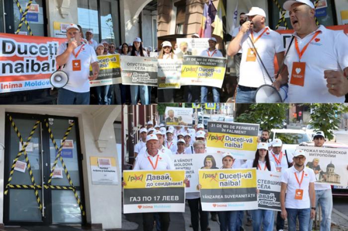 PAS, duceți-vă naiba! Conform deciziei poporului Partidul INIMA MOLDOVEI „a închis” sediul grupării „galbene”