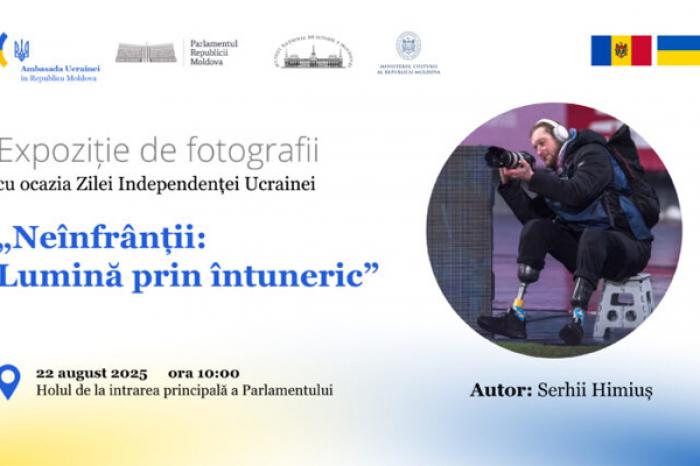 EXPOZIȚIA FOTO „NEÎNVINS: LUMINĂ PRIN ÎNTUNERIC” A FOST DESCHISĂ VINERI ÎN PARLAMENT