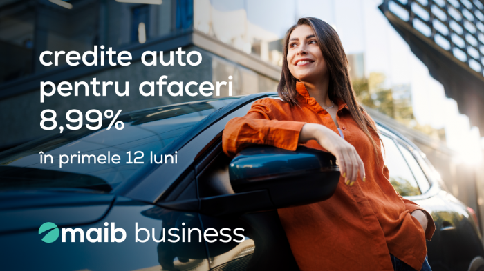 ​Maib oferă credite auto pentru afaceri cu dobândă fixă de doar 8,99% în lei, anual