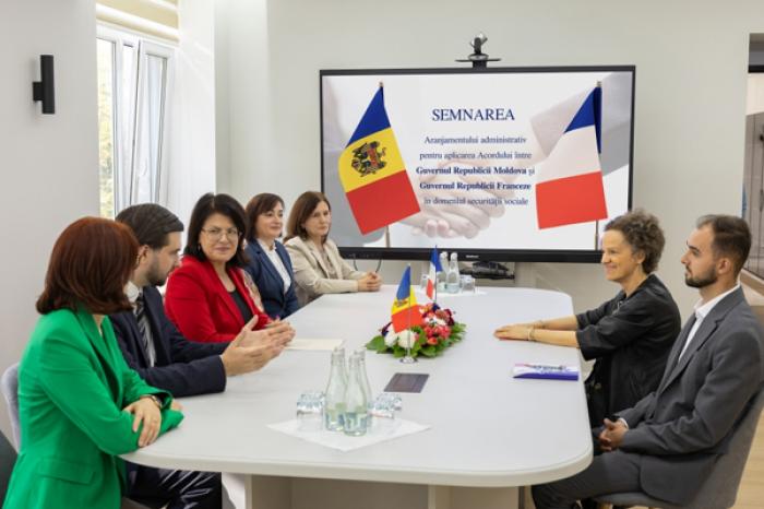 MOLDOVA ȘI FRANȚA AU CONVENIT ASUPRA PROCEDURII DE IMPLEMENTARE A ACORDULUI DE SECURITATE SOCIALĂ