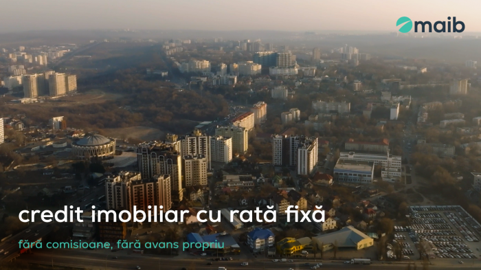 ​Maib prelungește promoția cu rată fixă la creditul imobiliar până la 31 decembrie 2025