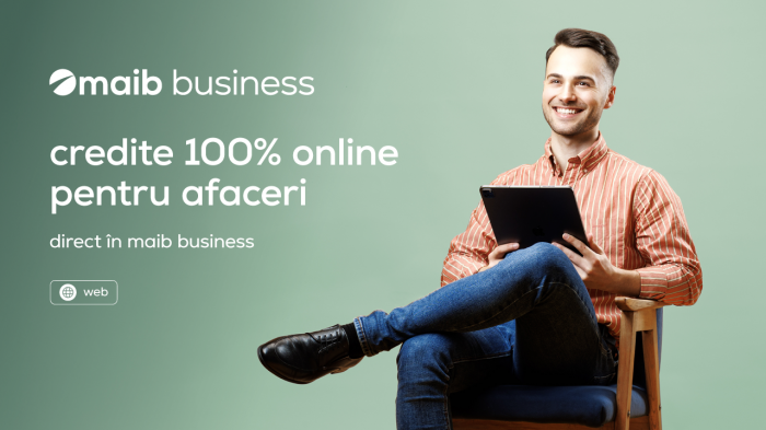 Premieră în banking: maib a acordat primul credit 100% online pentru afaceri, direct în aplicația web maib business